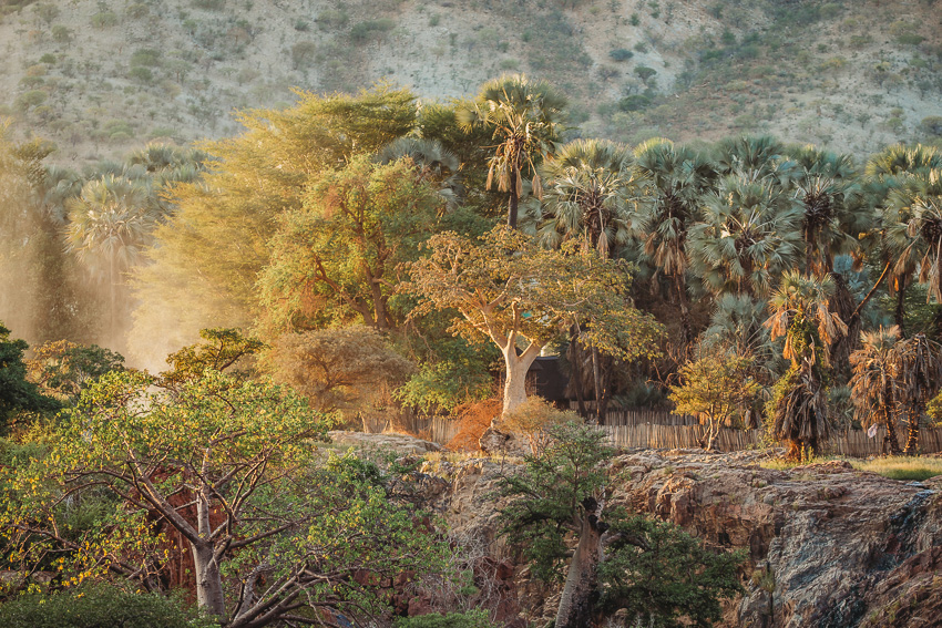 epupa falls at sunrise