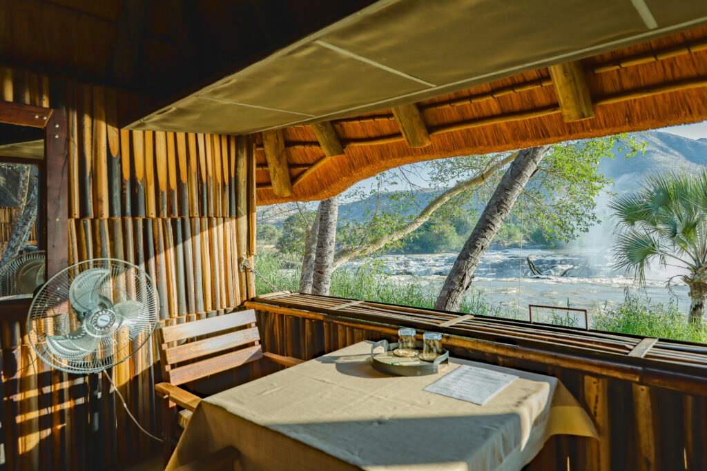 epupa falls lodge river view chalet interior