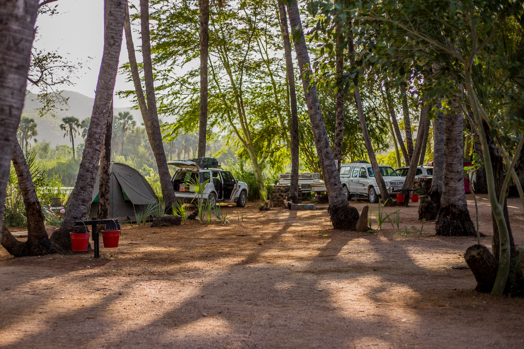 camping at epupa falls lodge and campsite