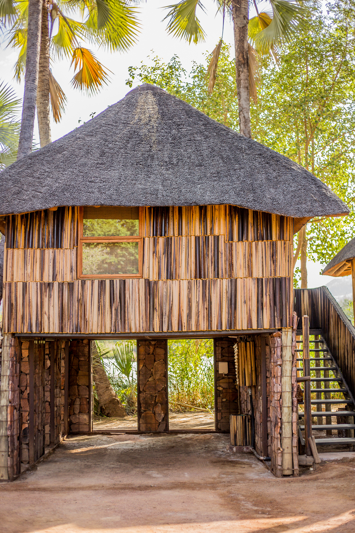 river view chalet at epupa falls lodge