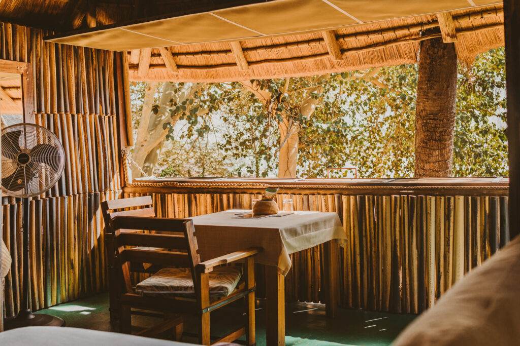 epupa falls lodge river view chalet