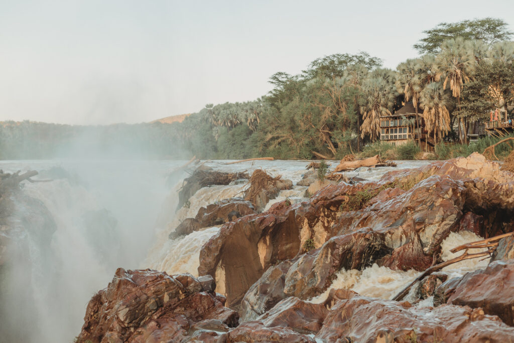 epupa falls lodge from the viewpoint