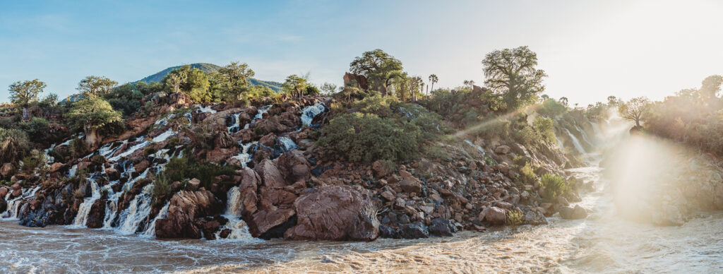 epupa falls walks along kunene river