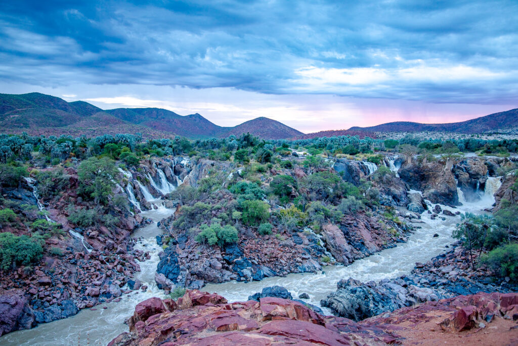 epupa falls sunrise
