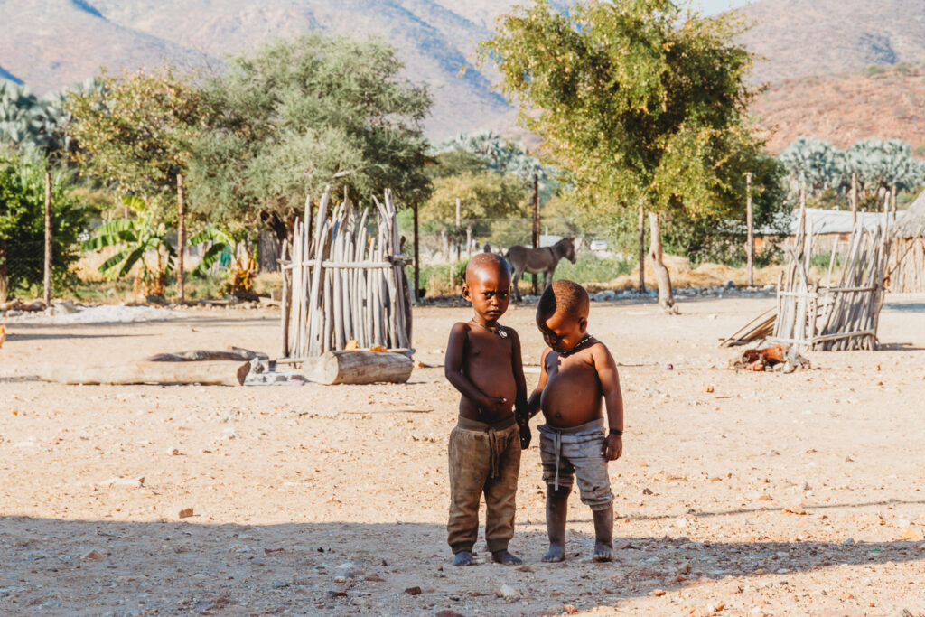himba village at epupa falls