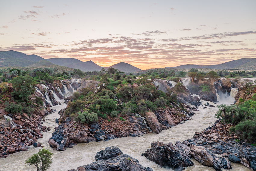 epupa falls sunrise