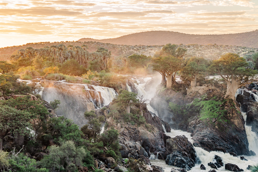epupa falls sunrise